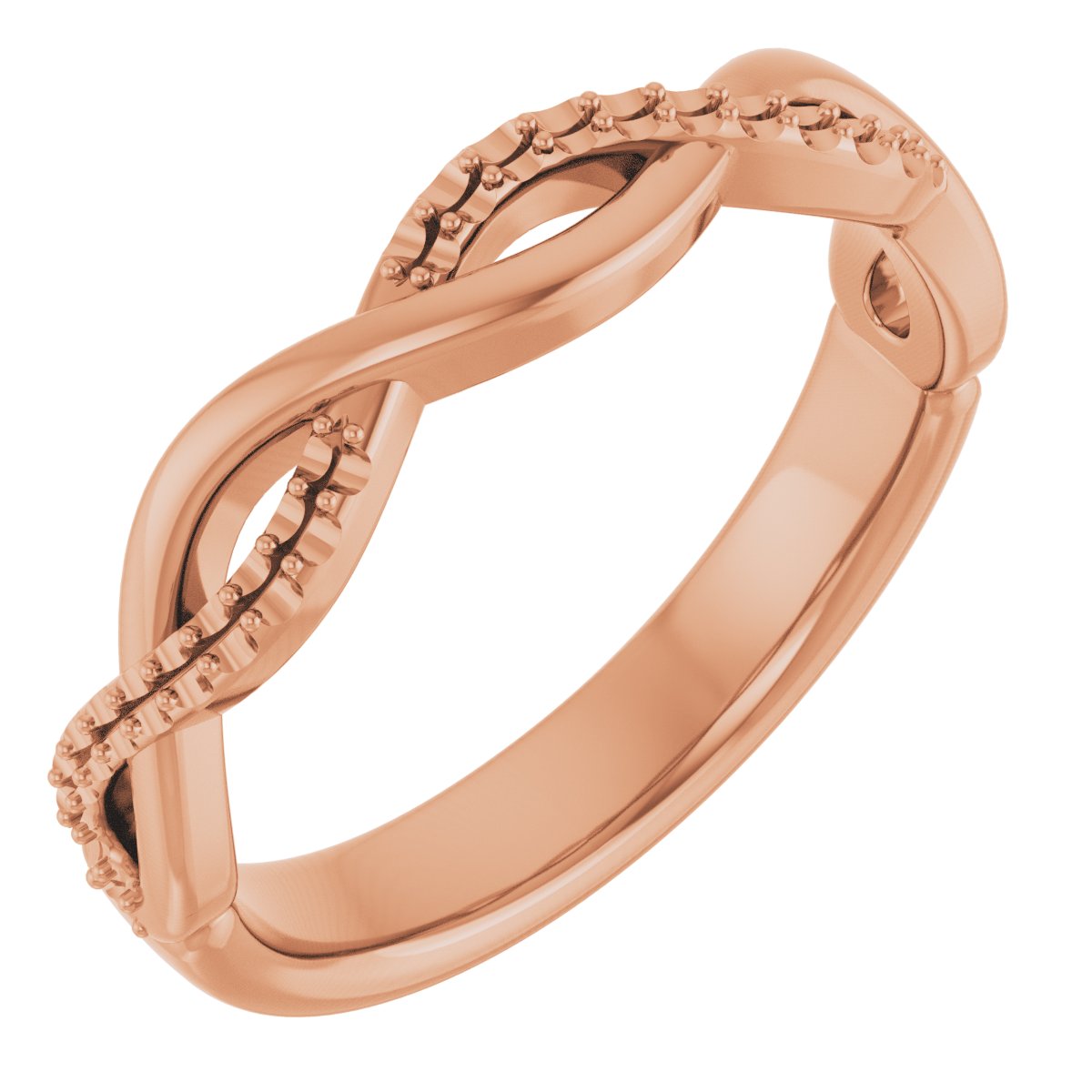 14K Rose 1/8 CTW Diamond Anniversary Band