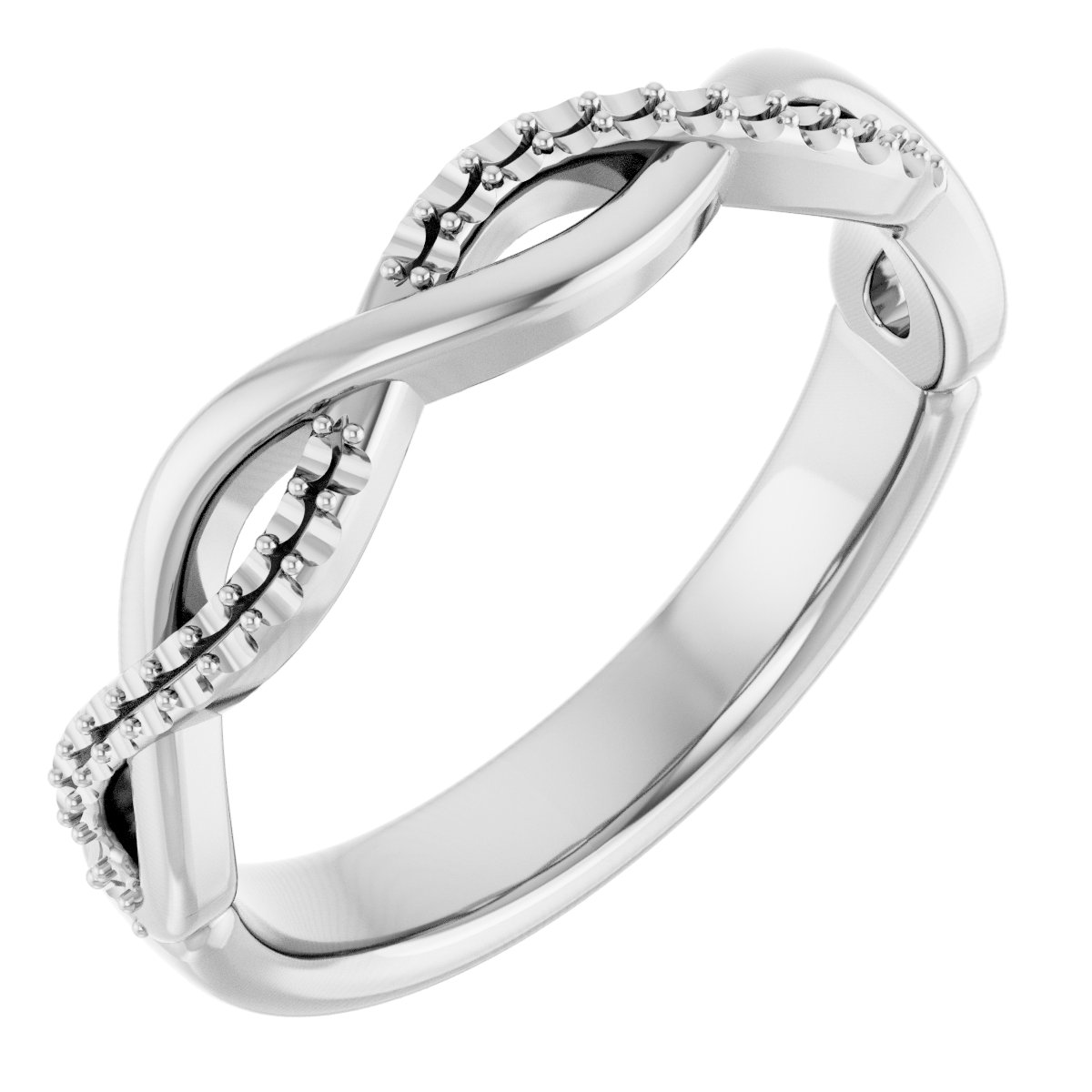 14K White 1/8 CTW Diamond Anniversary Band