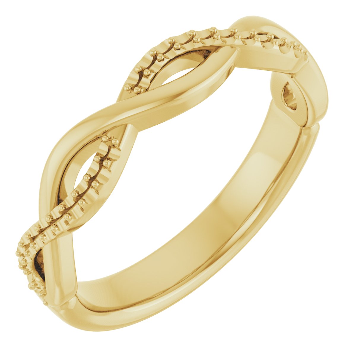 14K Yellow 1/8 CTW Diamond Anniversary Band