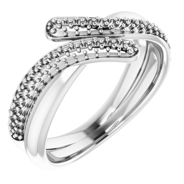 Pavé-Style Bypass Ring