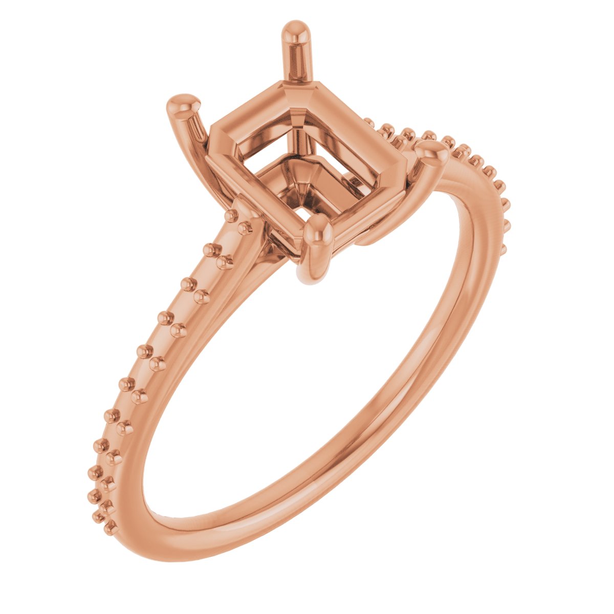 Accented Cathedral-Style Ring
