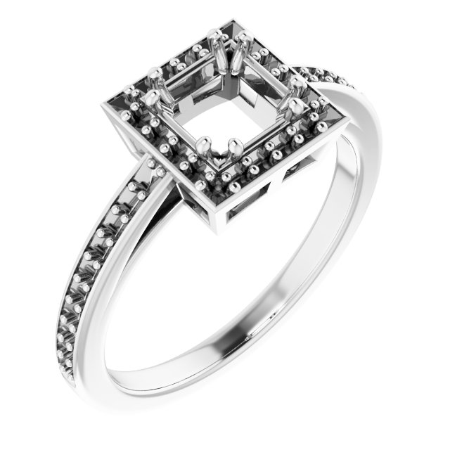 Halo-Style Engagement Ring