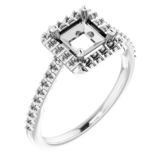 Halo-Style Engagement Ring