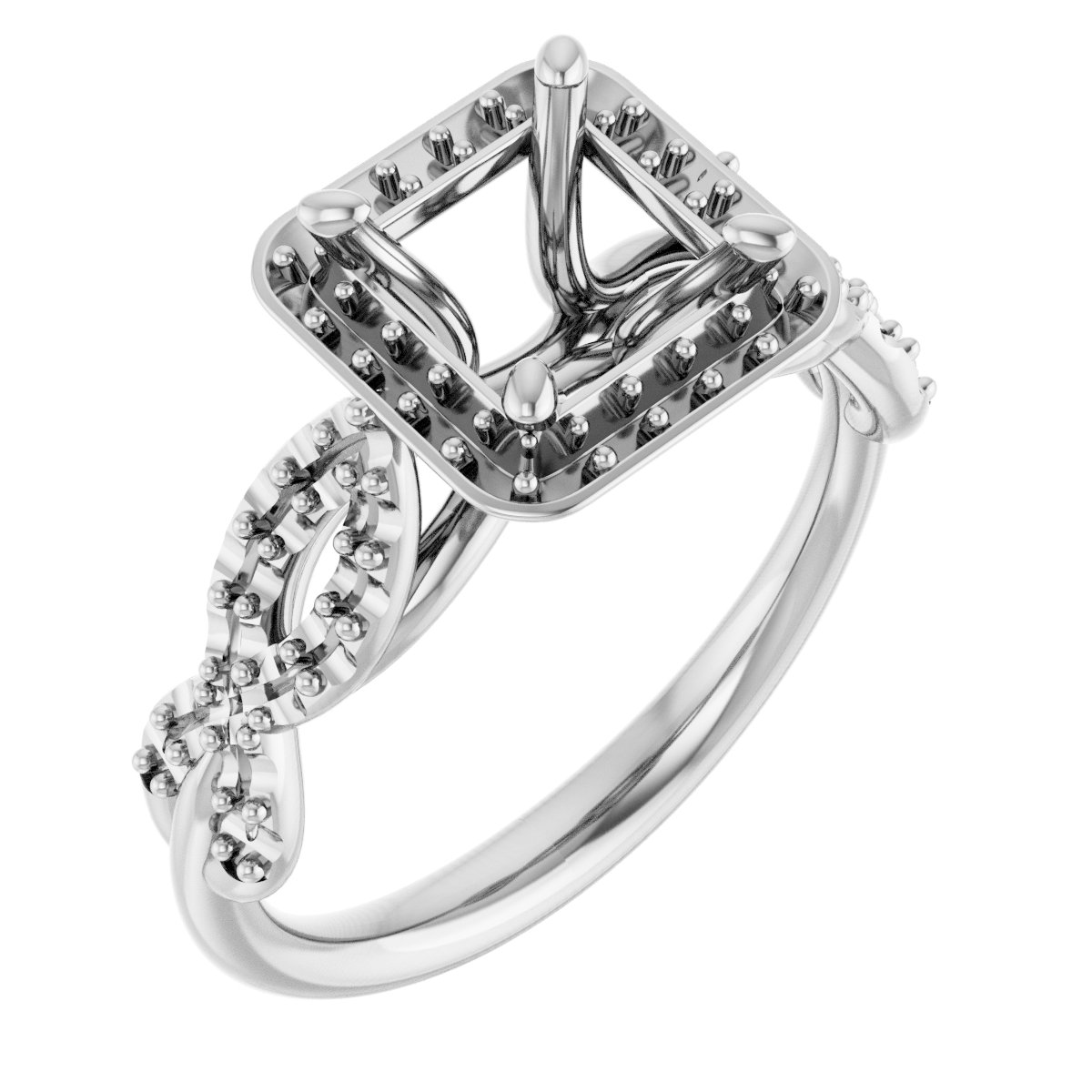 Halo-Style Infinity-Inspired Engagement Ring
