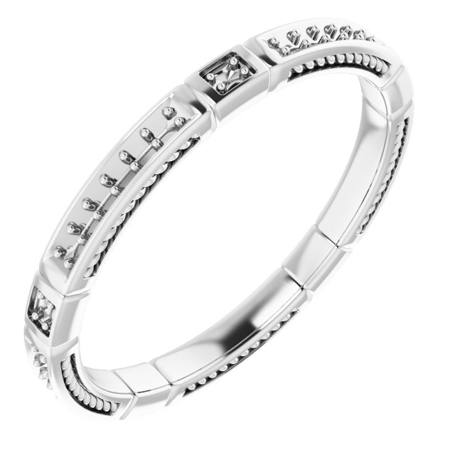 Platinum .20 CTW Diamond Eternity Band Size 6 Ref 12404261