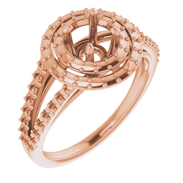Double Halo-Style Engagement Ring