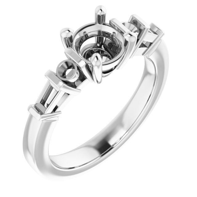 Accented Engagement Ring