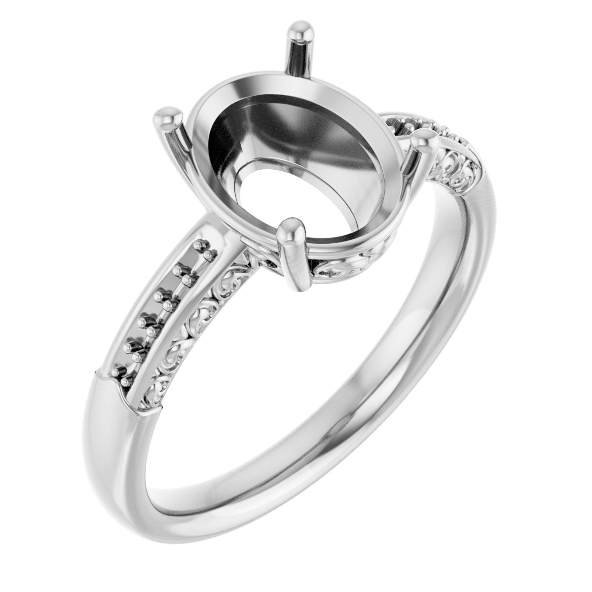 Accented Engagement Ring