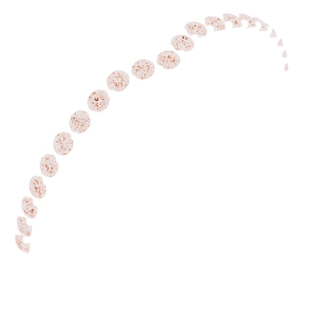 14K Rose 1/5 CTW Natural Diamond Band for 7x5 mm Oval Ring