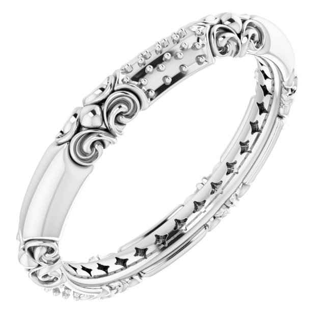 14K White 1/5 CTW Diamond Sculptural-Inspired Ring