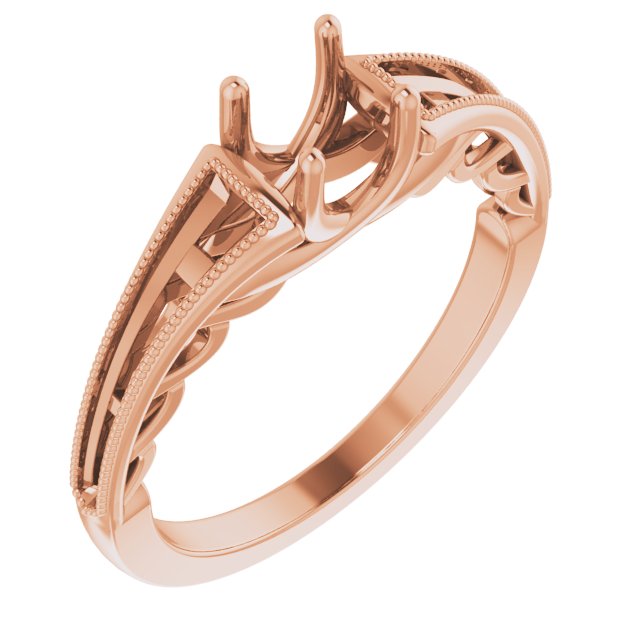 Accented Sculptural Engagement Ring or Band