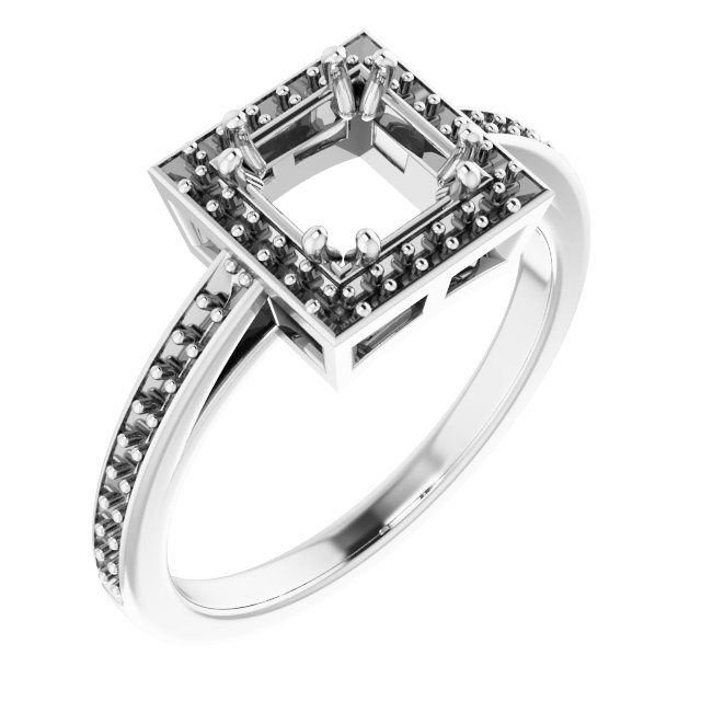 Halo-Style Engagement Ring