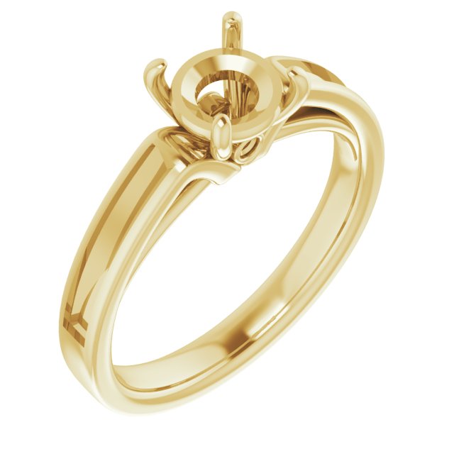 Accented Engagement Ring with Accent