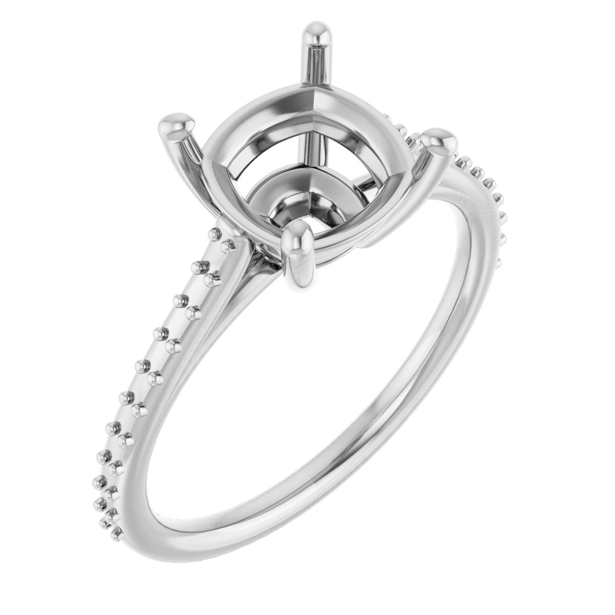 Accented Cathedral-Style Ring