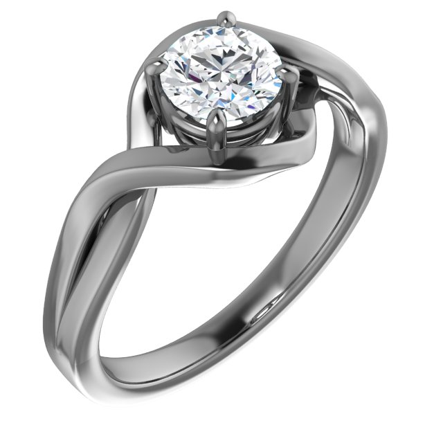 Twist-Style Solitaire Ring