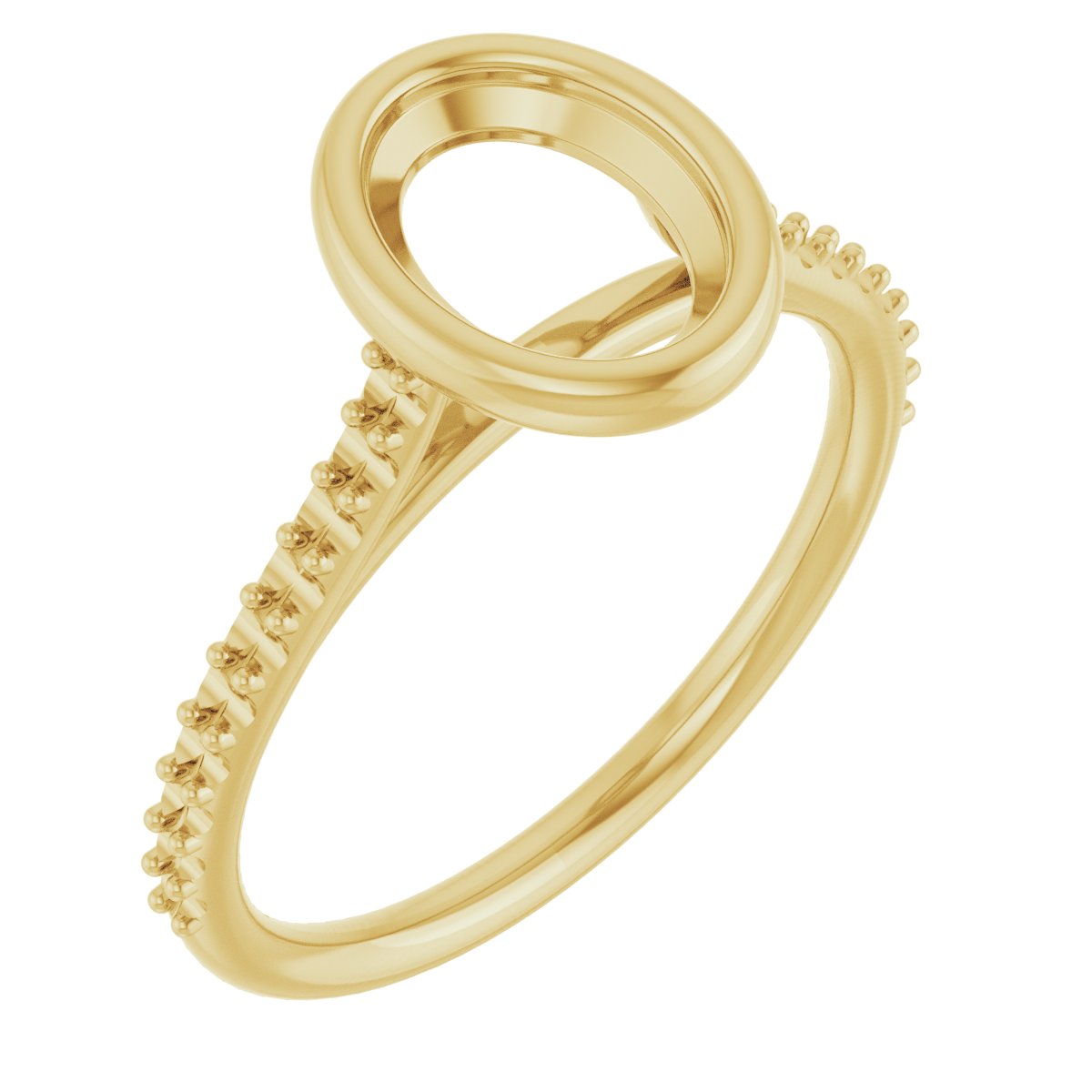 Bezel-Set Accented Engagement Ring