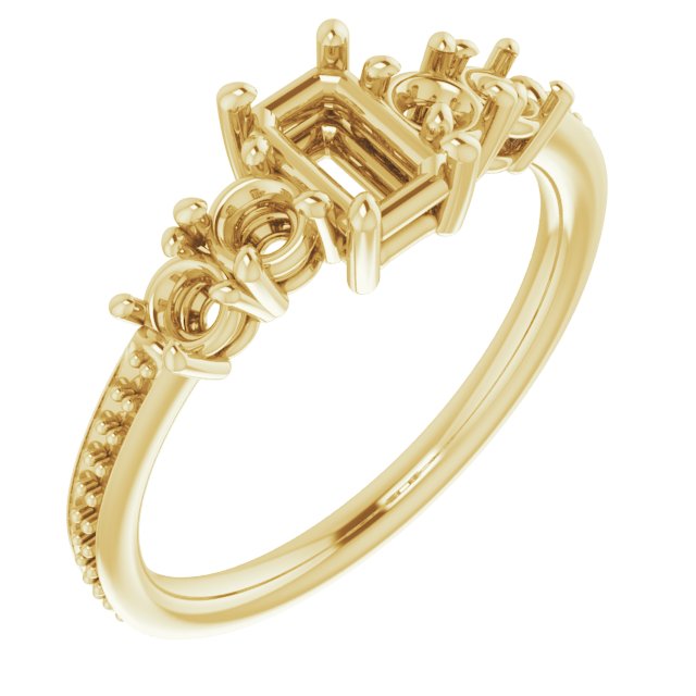 Accented Engagement Ring