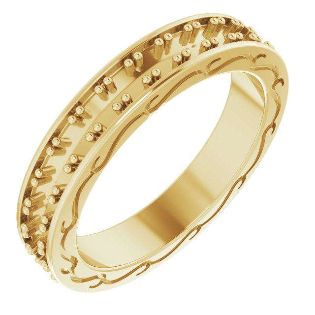 14K Yellow .50 CTW Diamond Round Eternity Band Size 6 Ref 12152022