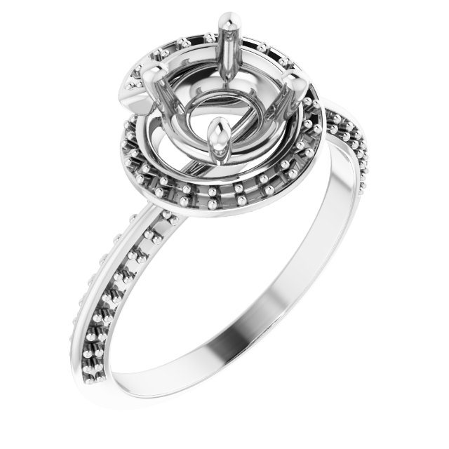 Halo-Style Engagement Ring