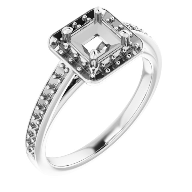 Halo-Style Engagement Ring