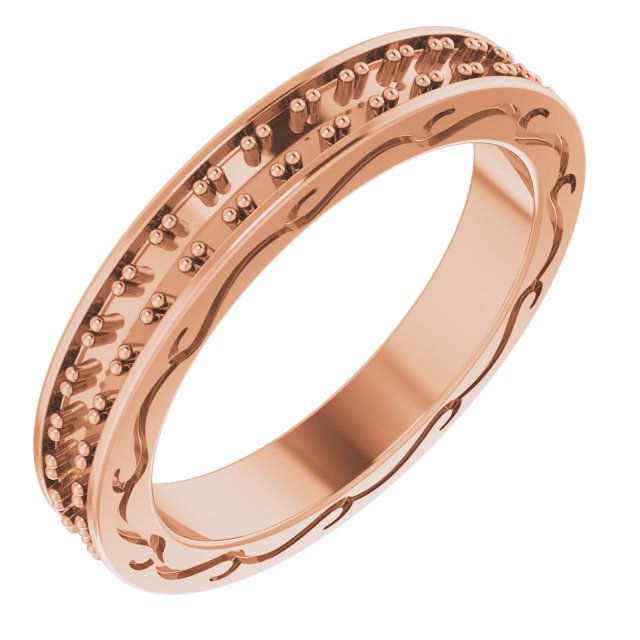 14K Rose .50 CTW Diamond Round Eternity Band Size 5 Ref 12146792