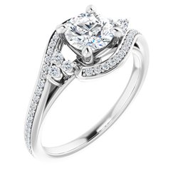 Bypass-Style Engagement Ring
