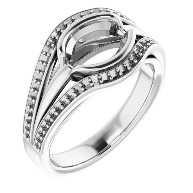 Bezel-Set Accented Ring