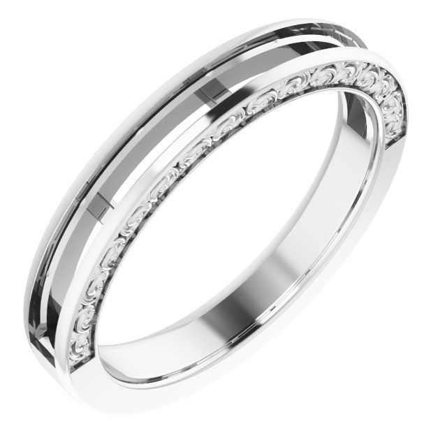 14K White 7/8 CTW Natural Diamond Anniversary Band