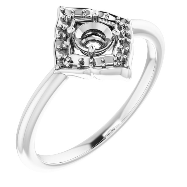 Vintage-Inspired Halo-Style Ring
