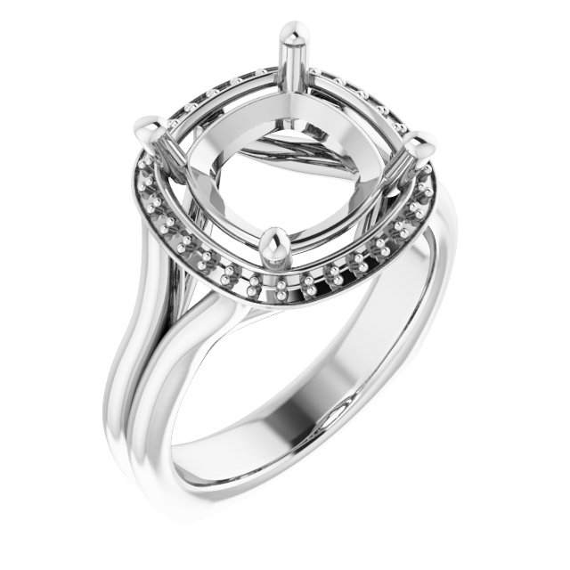 Halo-Style Engagement Ring