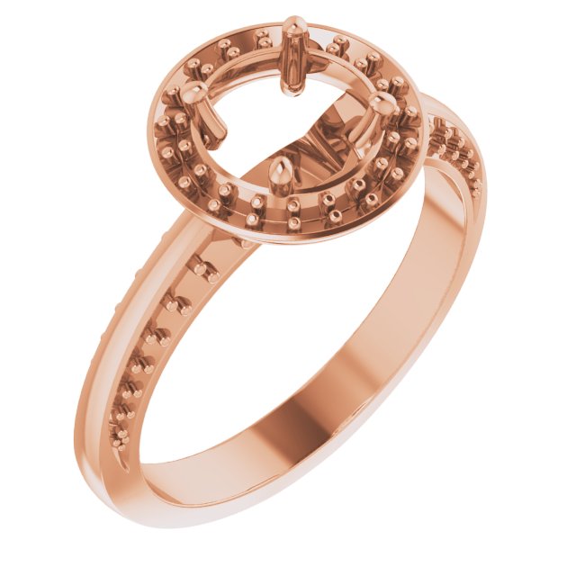 Halo-Style Knife-Edge Engagement Ring or Band