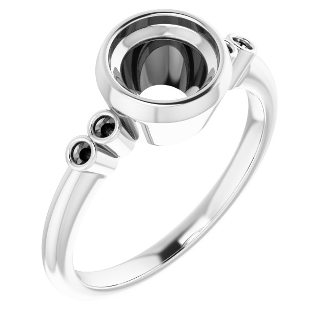 Accented Bezel-Set Ring