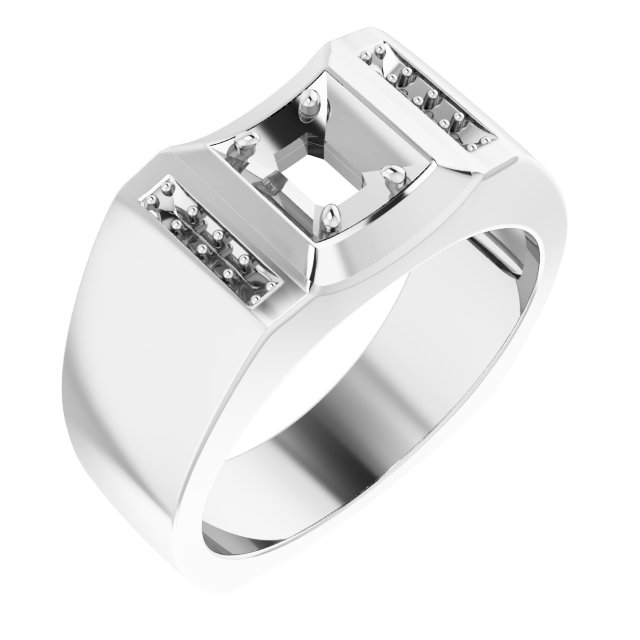 Accented Concave Ring