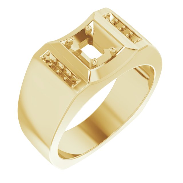 Accented Concave Ring