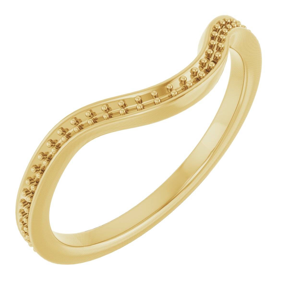 14K Yellow 1/8 CTW Natural Diamond Band for 6.5 mm Round Ring