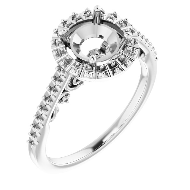 Halo-Style Engagement Ring
