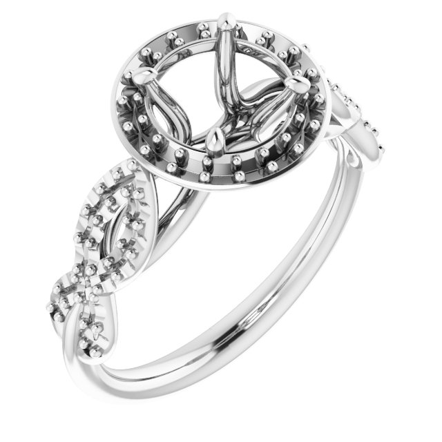 Halo-Style Infinity-Inspired Engagement Ring