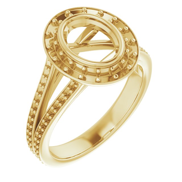 Bezel-Set Halo-Style Engagement Ring