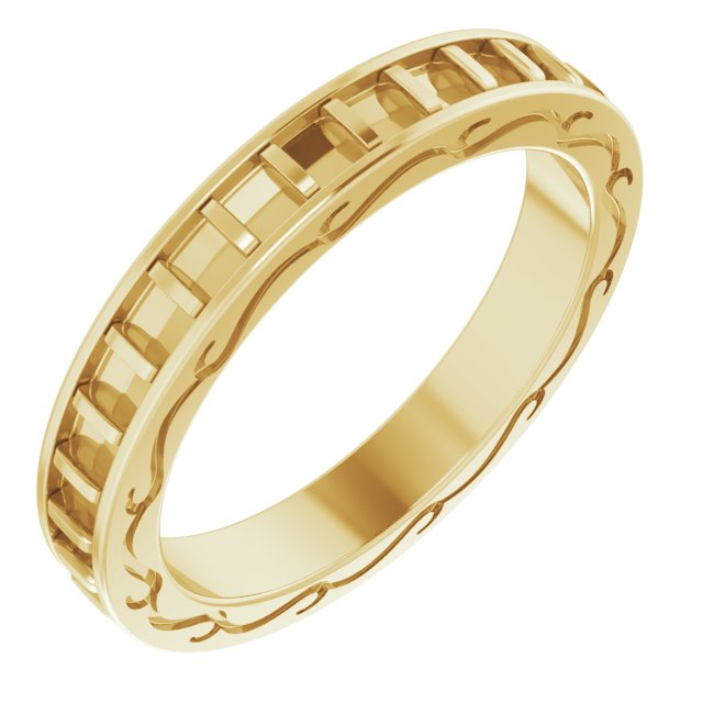 14K Yellow 1.50 CTW Diamond Square Eternity Band Size 7 Ref 12129290