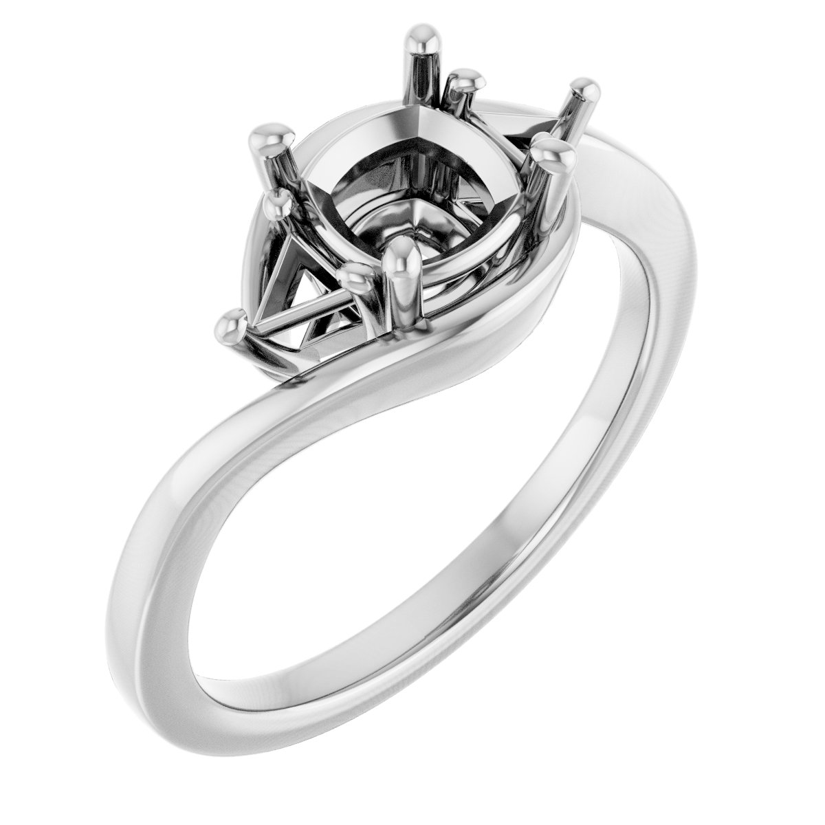Three-Stone Bypass Engagement Ring