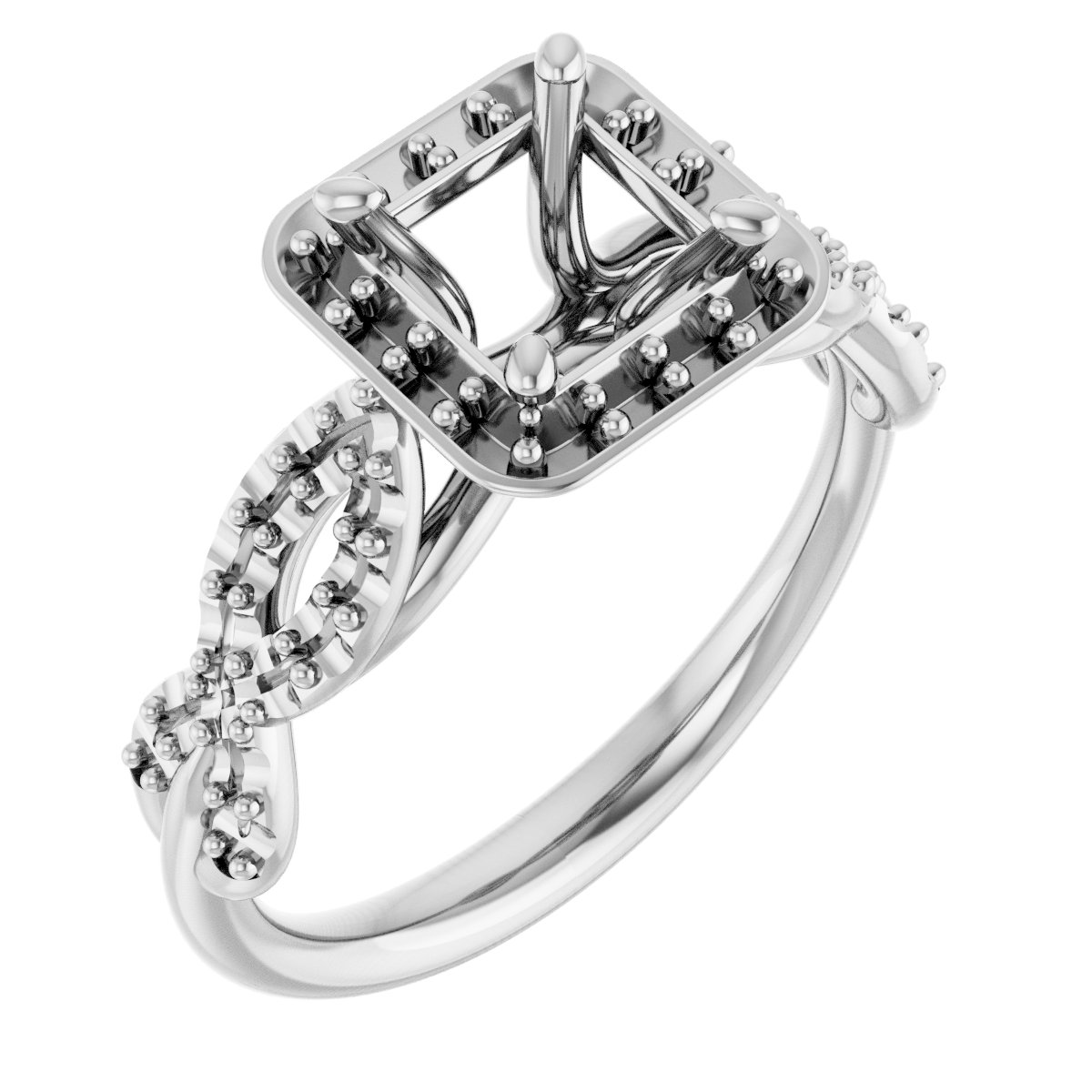 Halo-Style Infinity-Inspired Engagement Ring