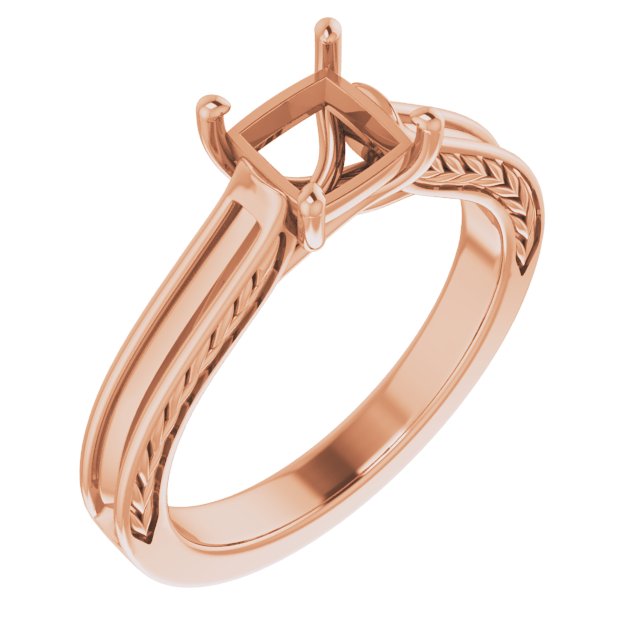 Accented Sculptural Engagement Ring or Band