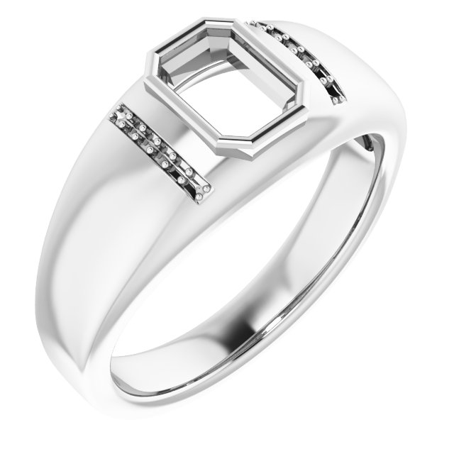 Accented Bezel-Set Ring