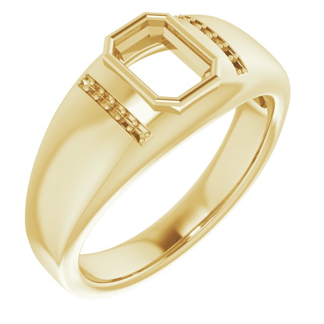 Accented Bezel-Set Ring