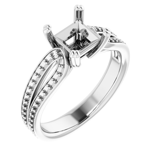 Accented Engagement Ring