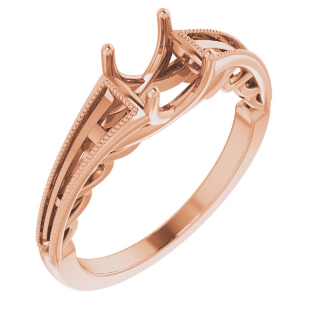 Accented Sculptural Engagement Ring or Band