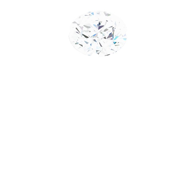 14K White 5.5x5.5 mm Square 1/3 CTW Natural Diamond Semi-Set Engagement Ring