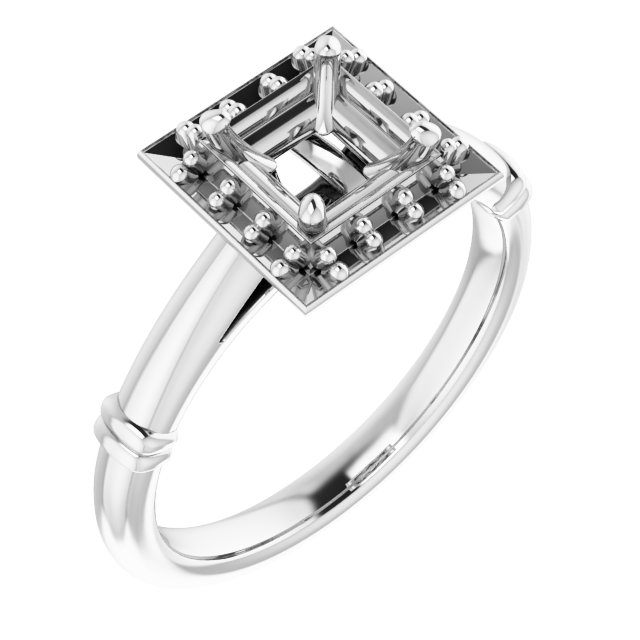 Halo-Style Engagement Ring