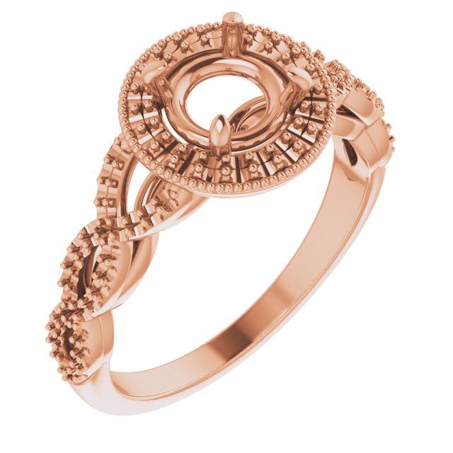 Halo-Style Infinity-Inspired Engagement Ring or Band