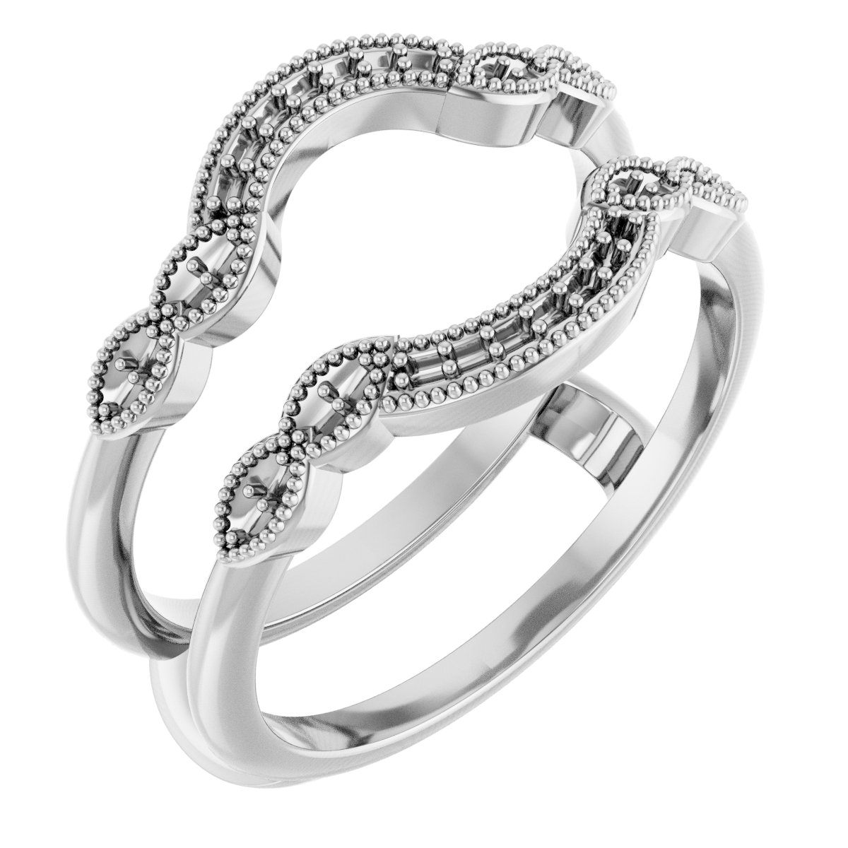 Platinum .125 CTW Diamond Ring Guard Ref 12335463